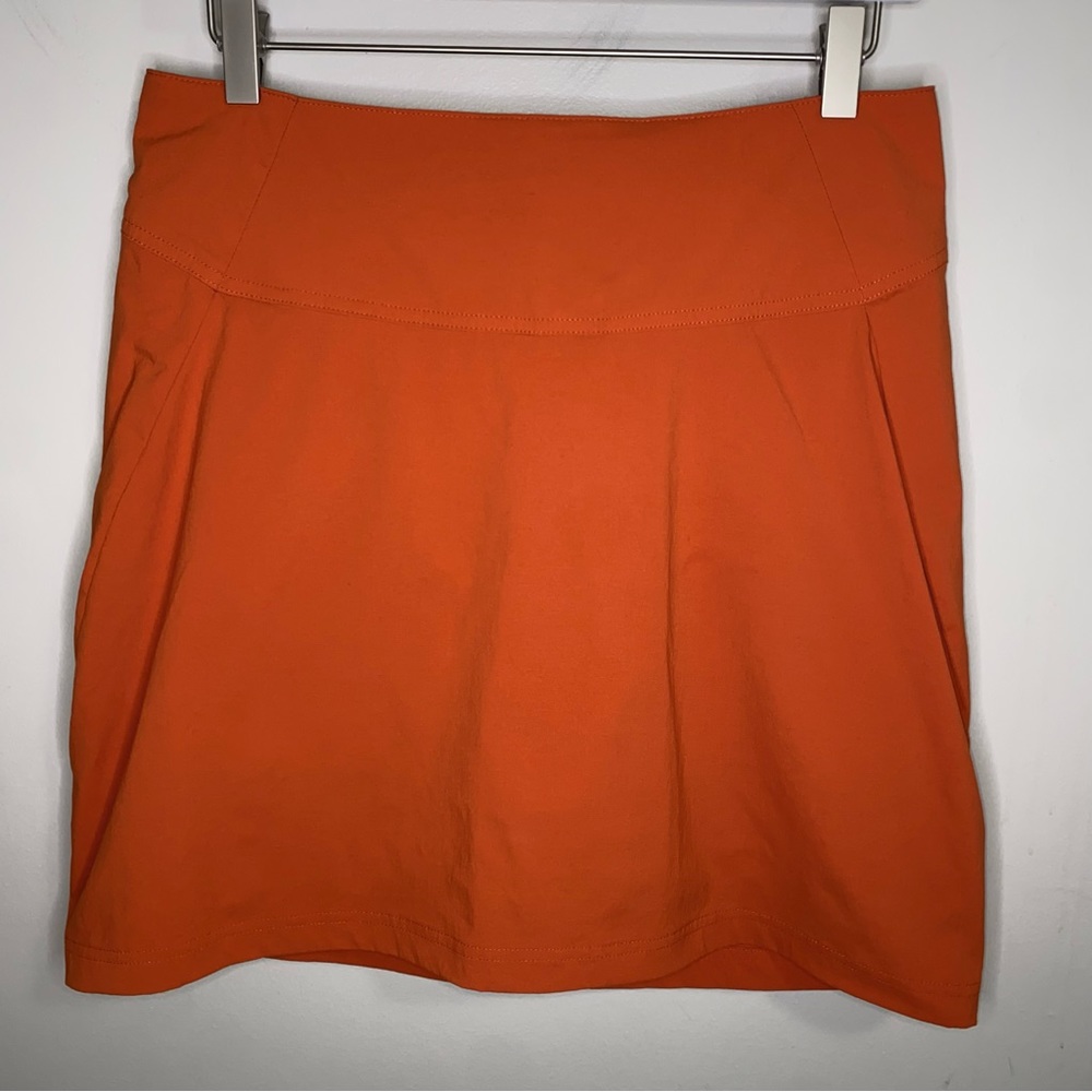 Royal Robbins burnt orange stretch quick dry skort skirt size 4